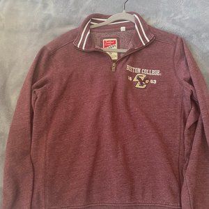 Maroon Boston College Quarter Zip Size S